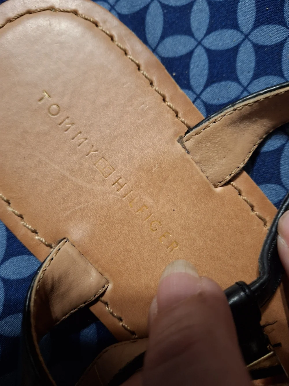 Lot of 2 Tommy Hilfiger & Polo Sport Ralph Lauren Sandals Flip Flops